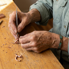 Nora's Werveling Koperen Oorbellen