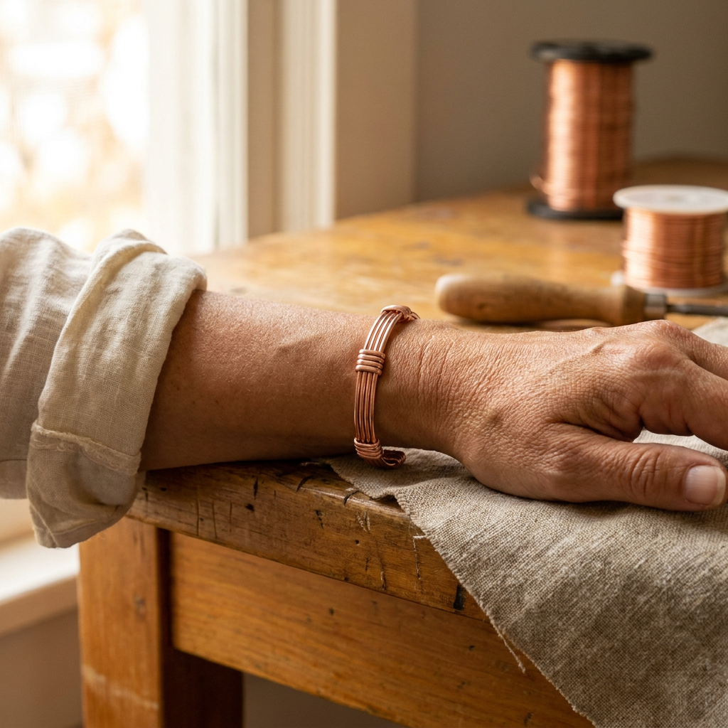 Nora's Stilte Koperen Armband