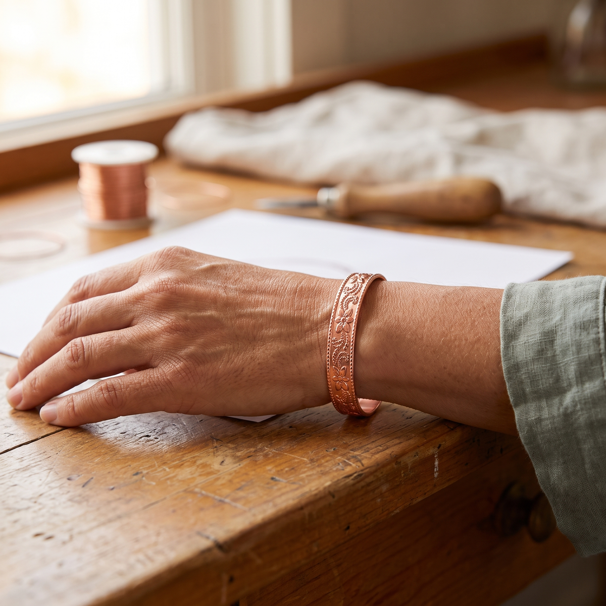 Nora's Heide Koperen Armband