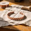 Nora's Riet Koperen Armband
