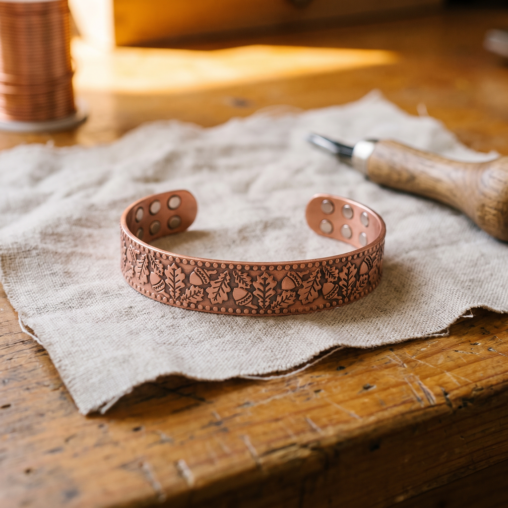 Nora's Hout Koperen Armband