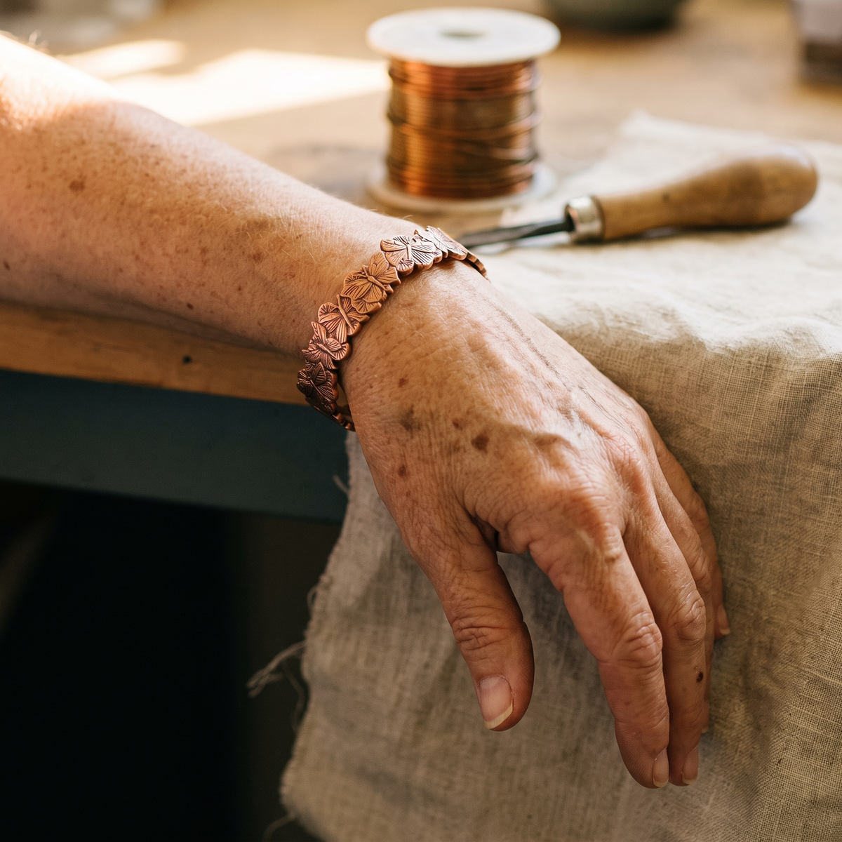 Nora's Hemel Koperen Armband